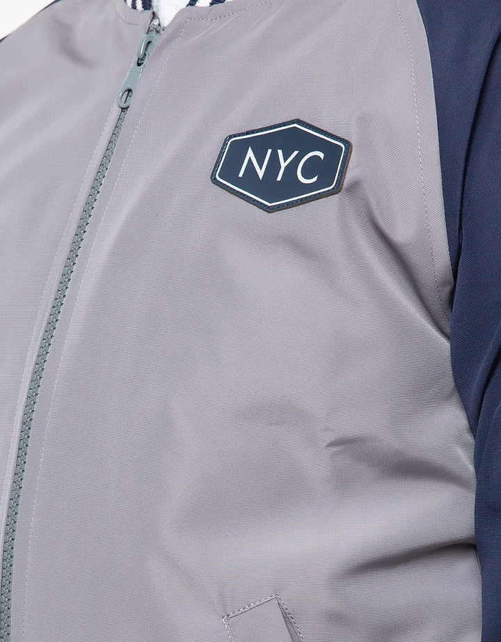 NYLON RAGLAN BOMBER