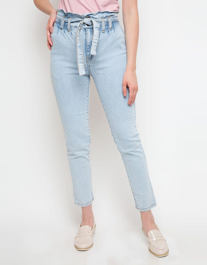 DENIM LONG PANTS HIG