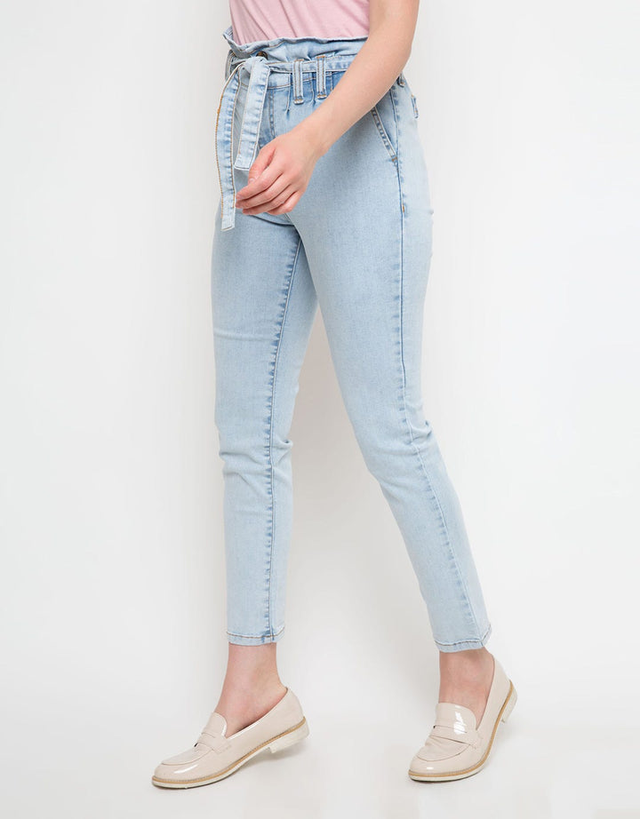 DENIM LONG PANTS HIG