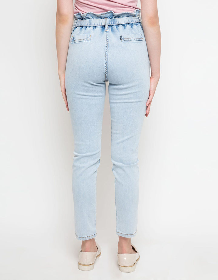 DENIM LONG PANTS HIG