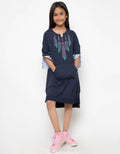 LS DRESS COMB WOVEN