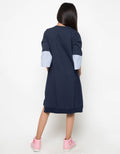 LS DRESS COMB WOVEN