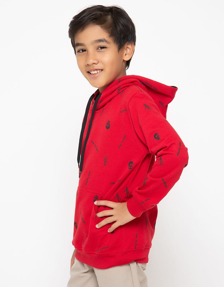 SWEATSHIRT KNIT HOOD