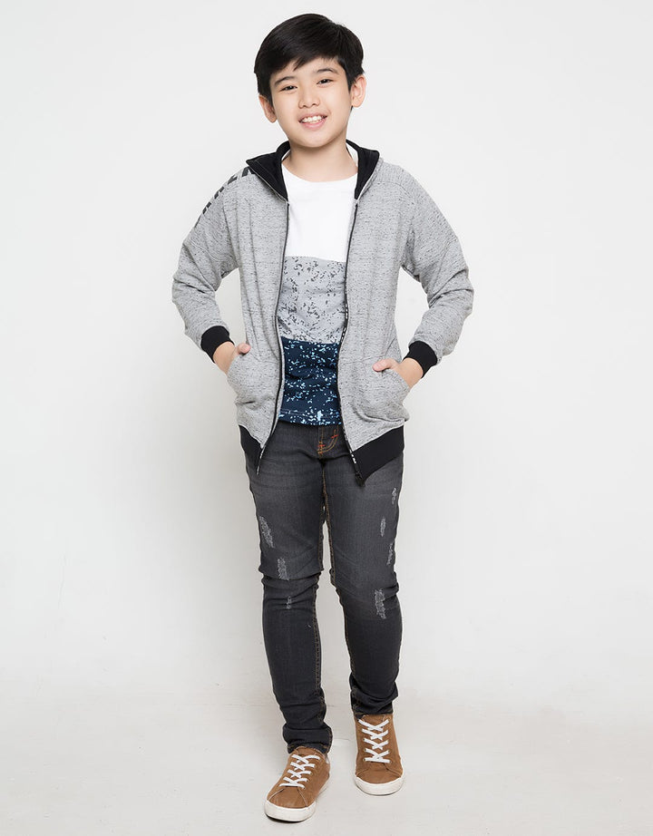 JACKET KNIT ZIPPER N