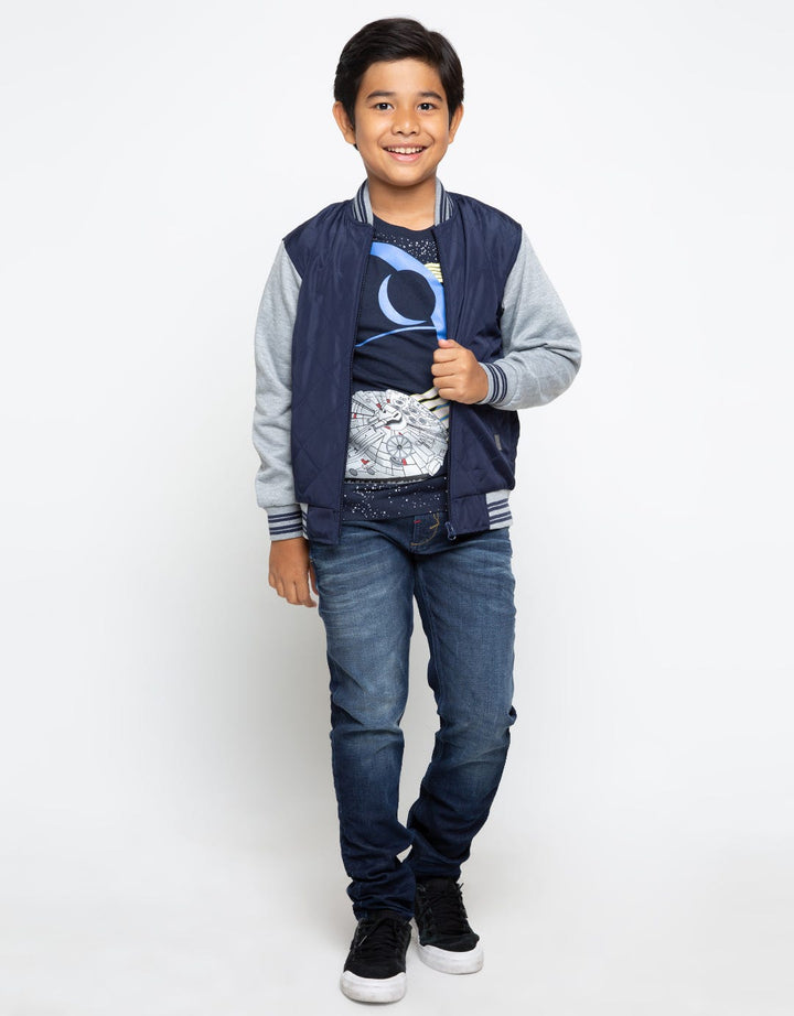 JACKET WVN RGLR KOMB