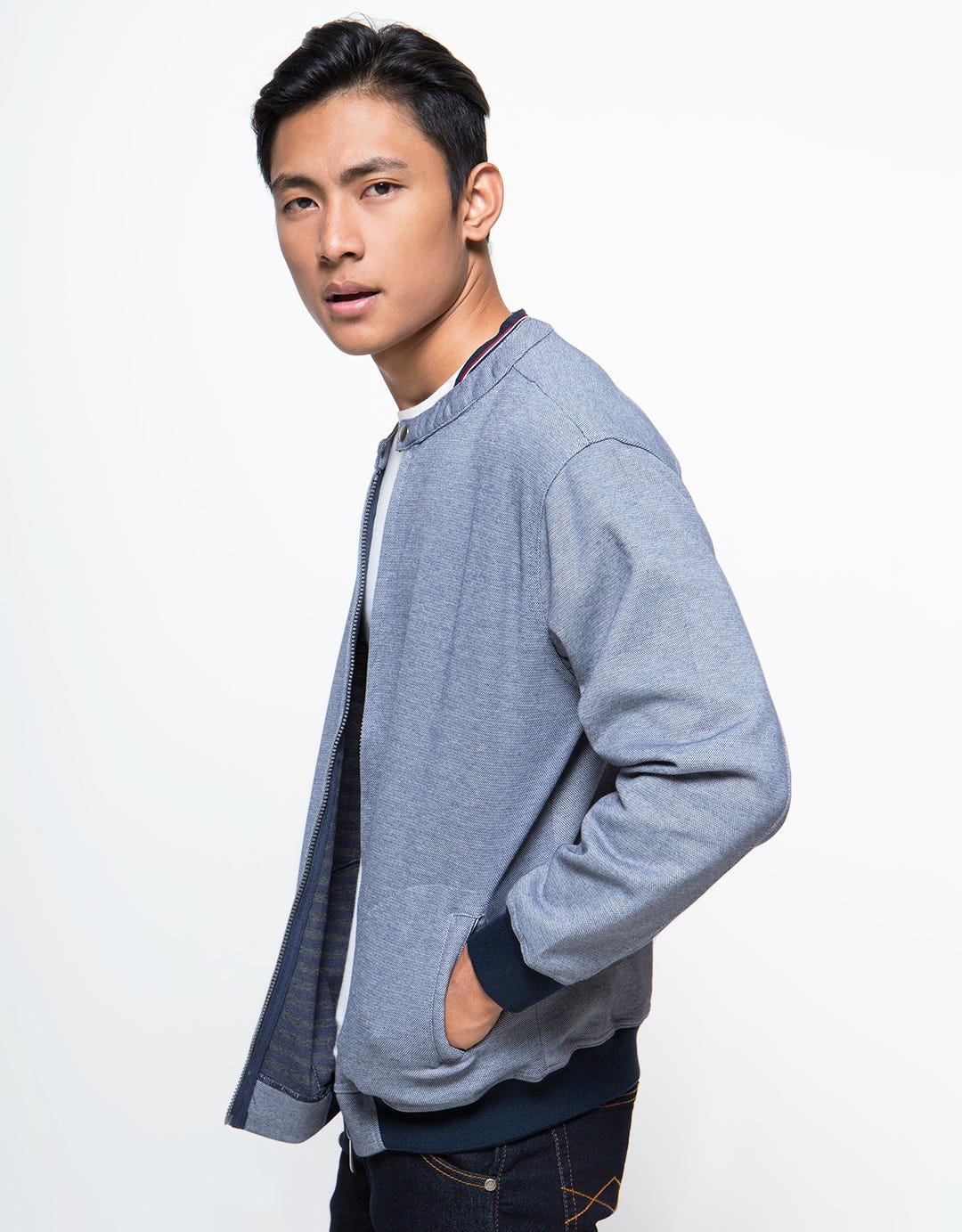 JKE67NV ZIPPER JACKET