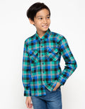 LS POPLIN BIG CHECK