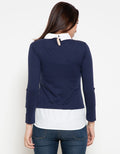 Nevada T-shirt Lengan Panjang Aksen Undershirt