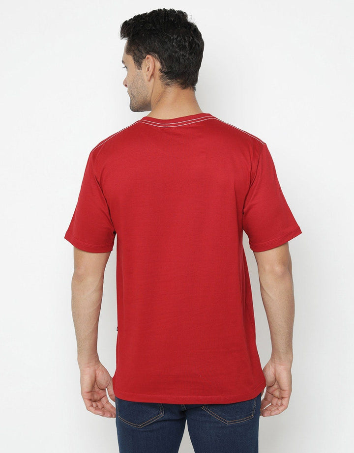 Nevada Round Neck Regular Print Glasses Kaos Lengan Pendek Pria