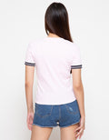 Nevada T-Shirt Rib Bordir Kombinasi