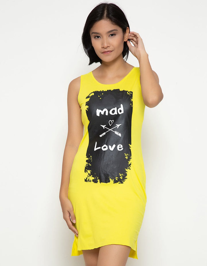 Ninety Degrees Dress Tanpa Lengan