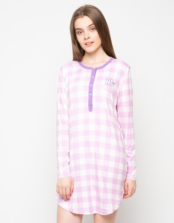 Ninety Degrees Dress Tidur Lylac