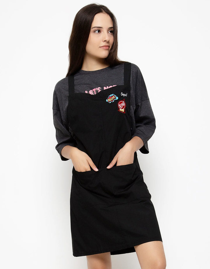 Ninety Degrees Overall Skirt And Patches