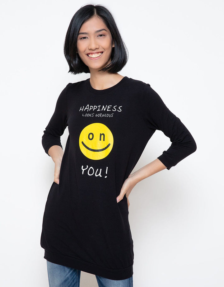 Ninety Degrees Women's Smiley Sweater
