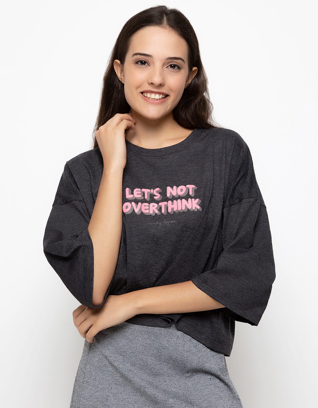 Ninety Degrees T-shirt Let's Not Overthink