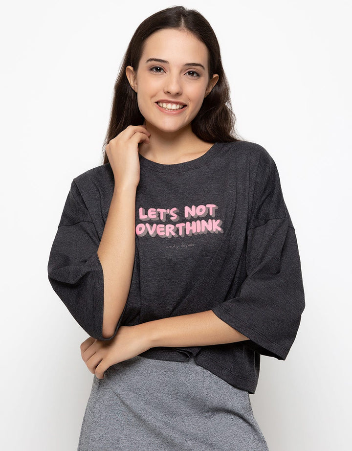 Ninety Degrees T-shirt Let's Not Overthink