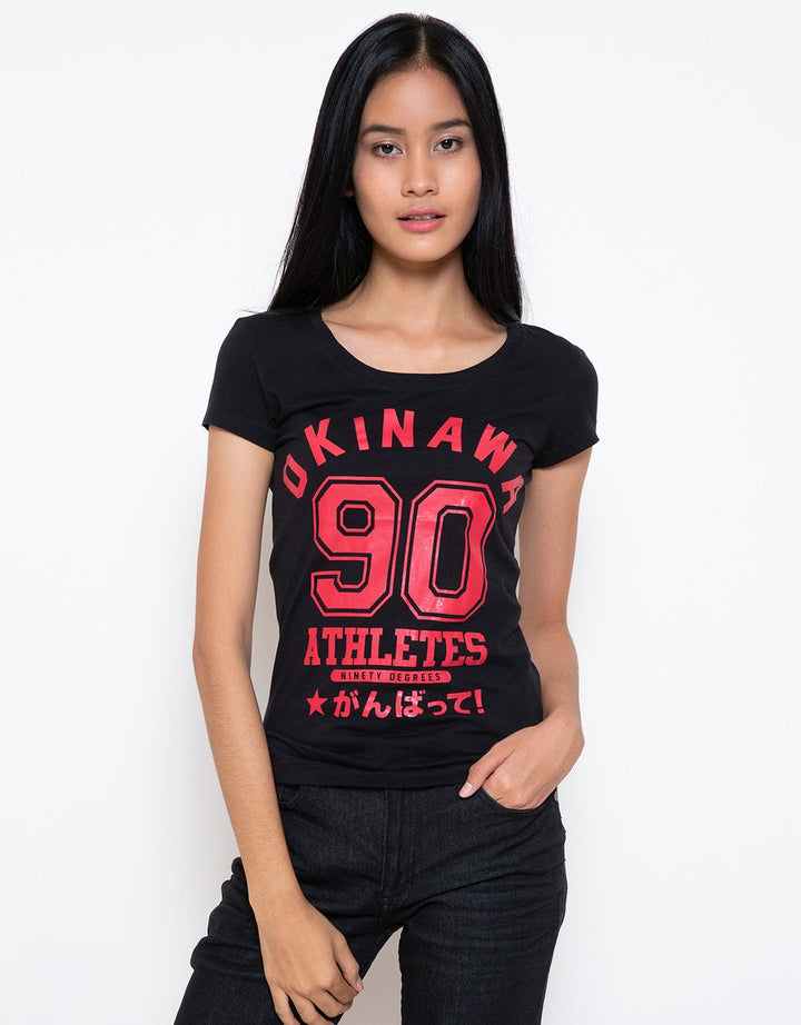Ninety Degrees Tshirt Okinawa Tee Wanita
