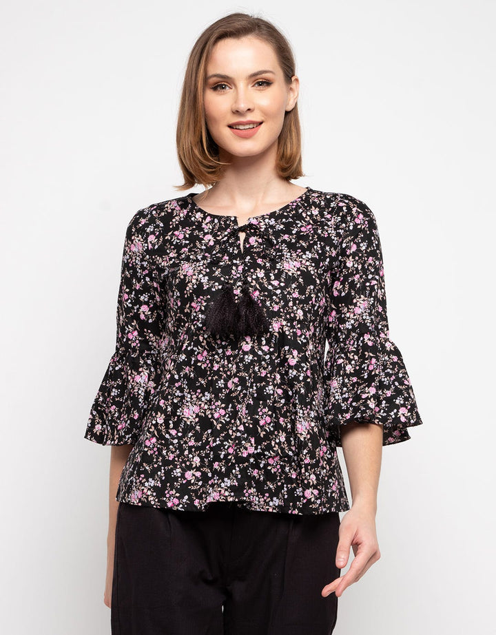 Novo Blouse Oblong Kembang 5970