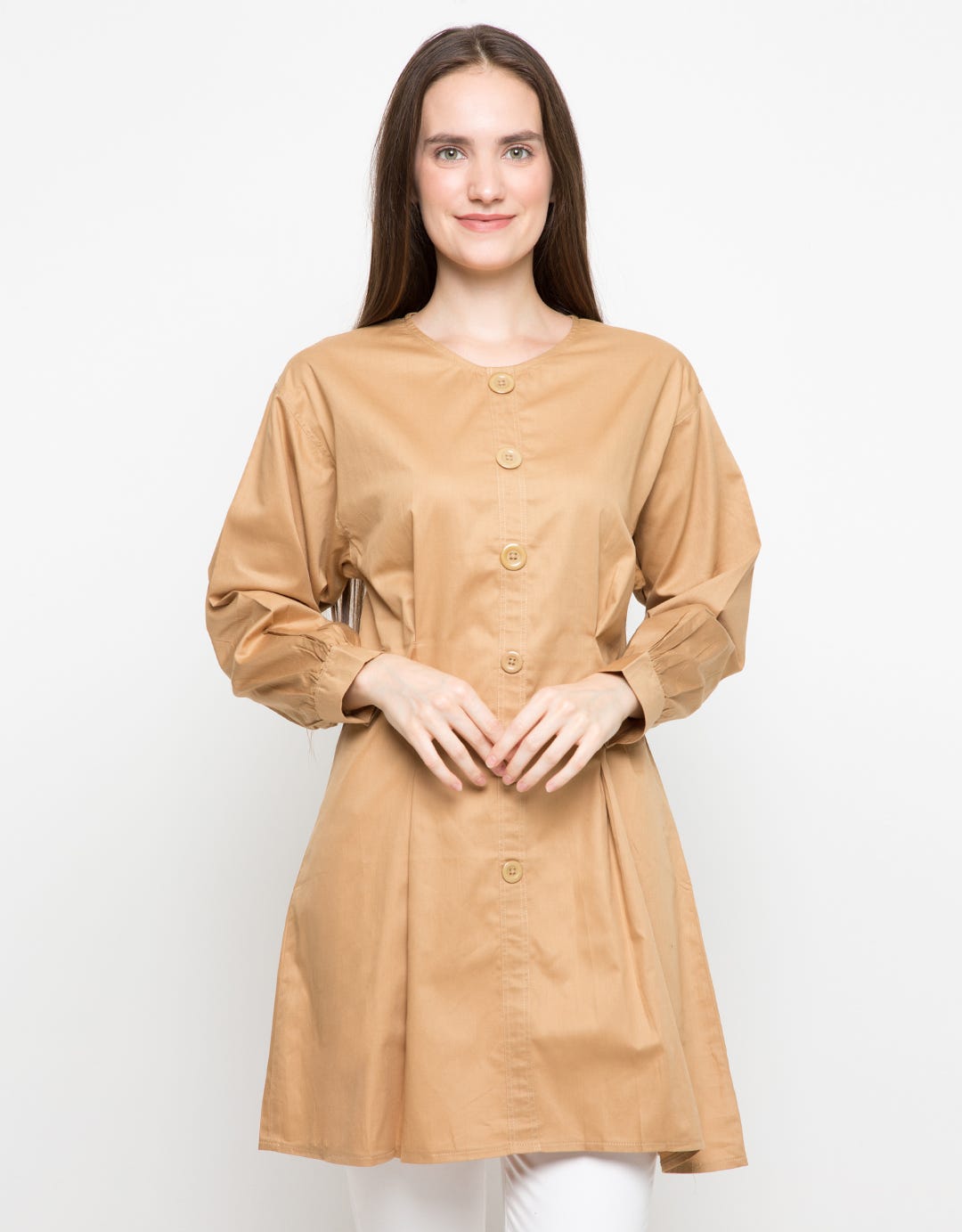 Novo Kinn Plain Long Blouse 5973
