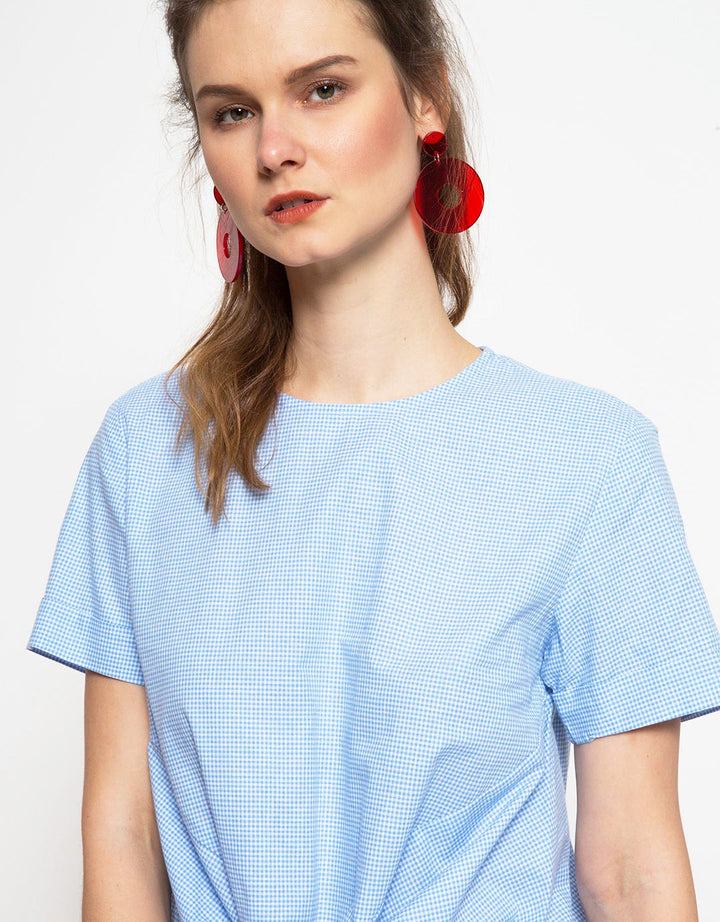 Novo Blus Wanita Oblong Pita Kotak
