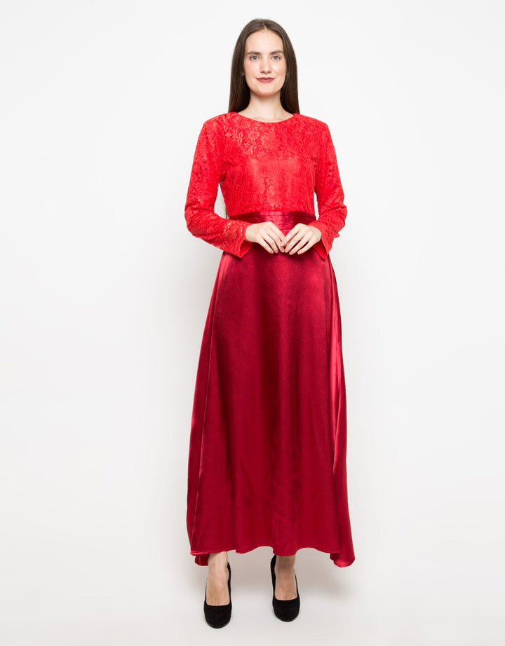 Novo Gamis Brokat Kombinasi 091