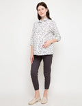 L/S TOP COT PR FLOWE