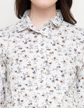 L/S TOP COT PR FLOWE