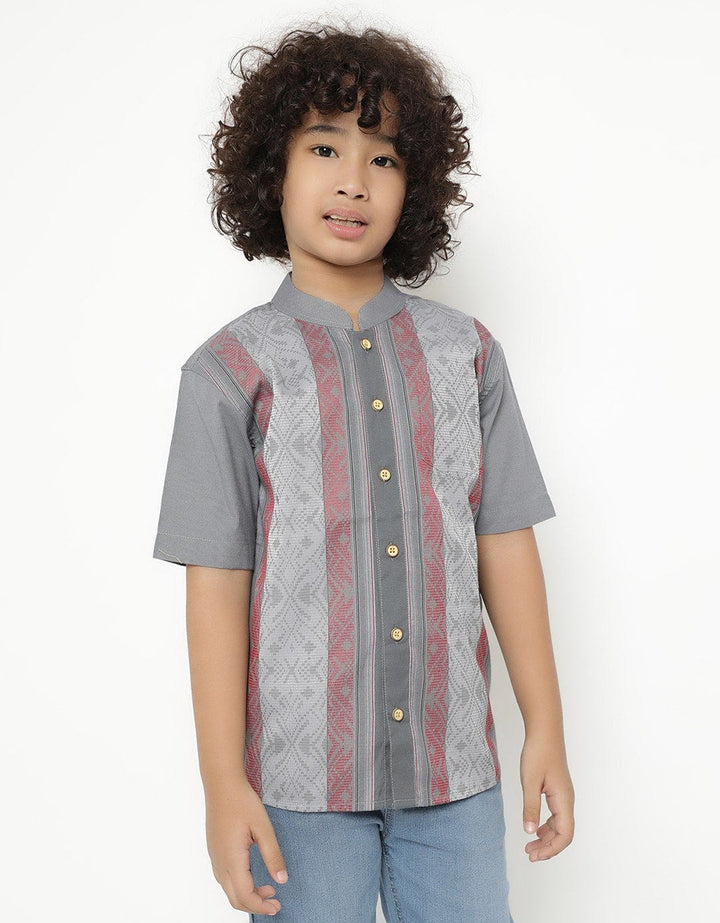 Pingu Kids Baju Koko Katun Printing Lengan Pendek