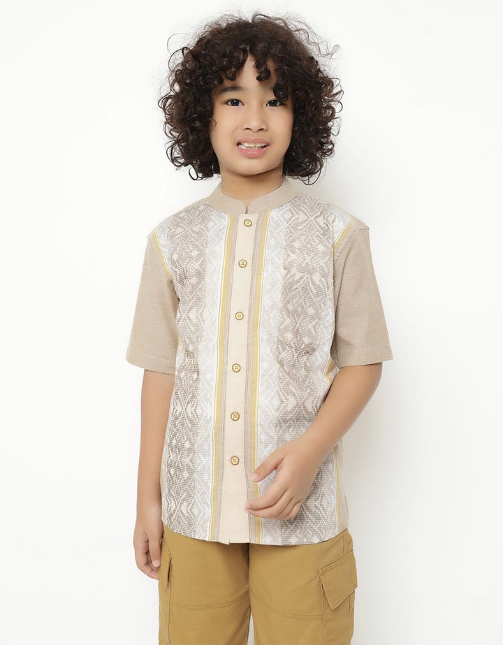 Pingu Kids Baju Koko Katun Printing Lengan Pendek