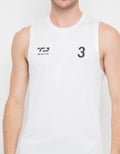Third Day Co Active Sleevless Kutung Running Jersey Baju Lari Logo 3 Ms125-Td
