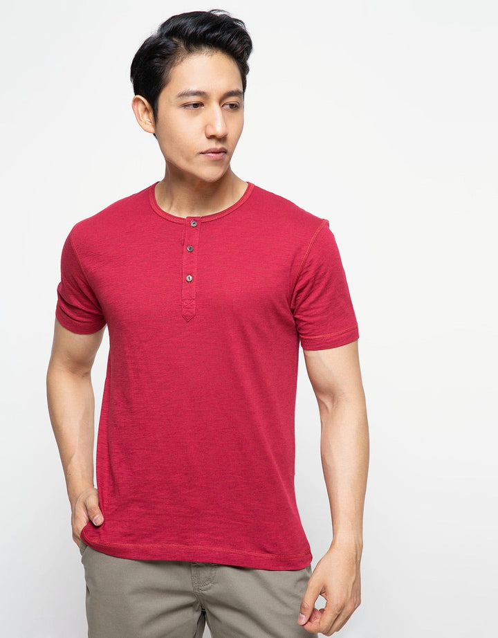 Paradigma Kaos Pria Henley Buttons
