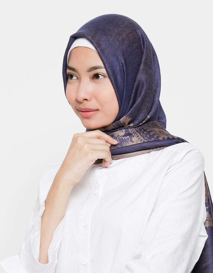 Hijabku Pashmina Print Rantai Bunga