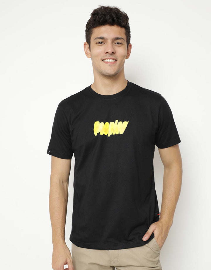 PEOPLES T-shirt Detail Print Brand