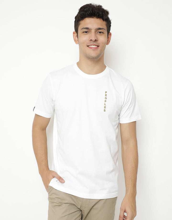 PEOPLES T-shirt Detail Print Brand