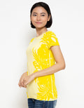 PEPONI Blouse with Palm Leaves Print Accent