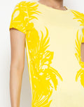PEPONI Blouse with Palm Leaves Print Accent