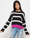 Peponi Sweater Wanita Bottom Contrast