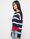 Peponi Blus Wanita Bottom Contrast