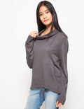 Peponi Blus Wanita Kangaroo Pocket