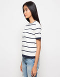 Peponi T-Shirt Wanita Minty Stripes