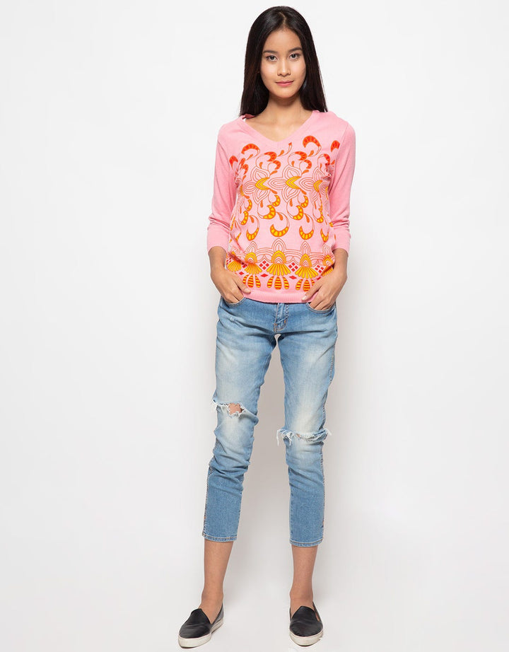 Peponi Blus Wanita Royal Flowers