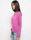 Peponi Cardigan Wanita Woofle Single Button
