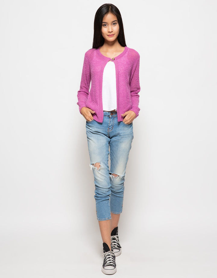 Peponi Cardigan Wanita Woofle Single Button
