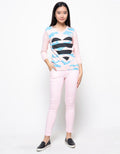 Peponi Sweater Motif Love Wanita