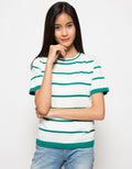 Peponi T-Shirt Wanita Minty Stripes