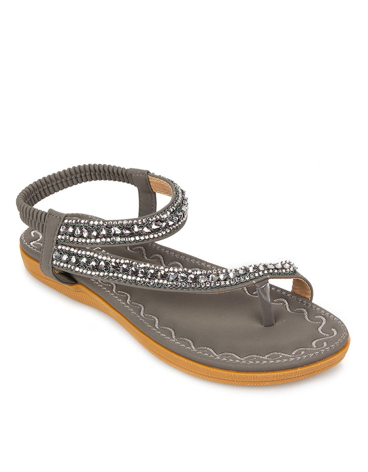 Peter Keiza Emboridery Studded Sandals
