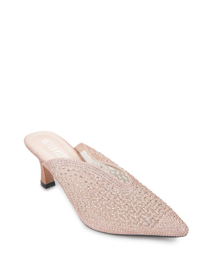 Peter Keiza Sepatu Heels Detail Wide Diamante Strap