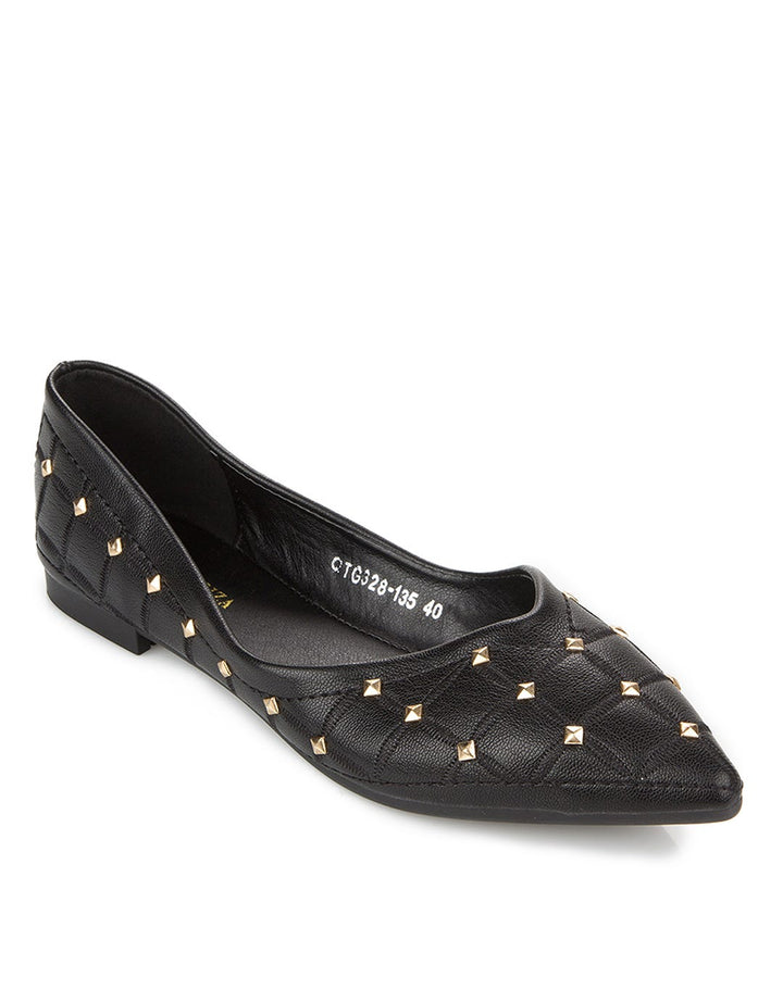 Peter Keiza Pointy Studded Flatshoes