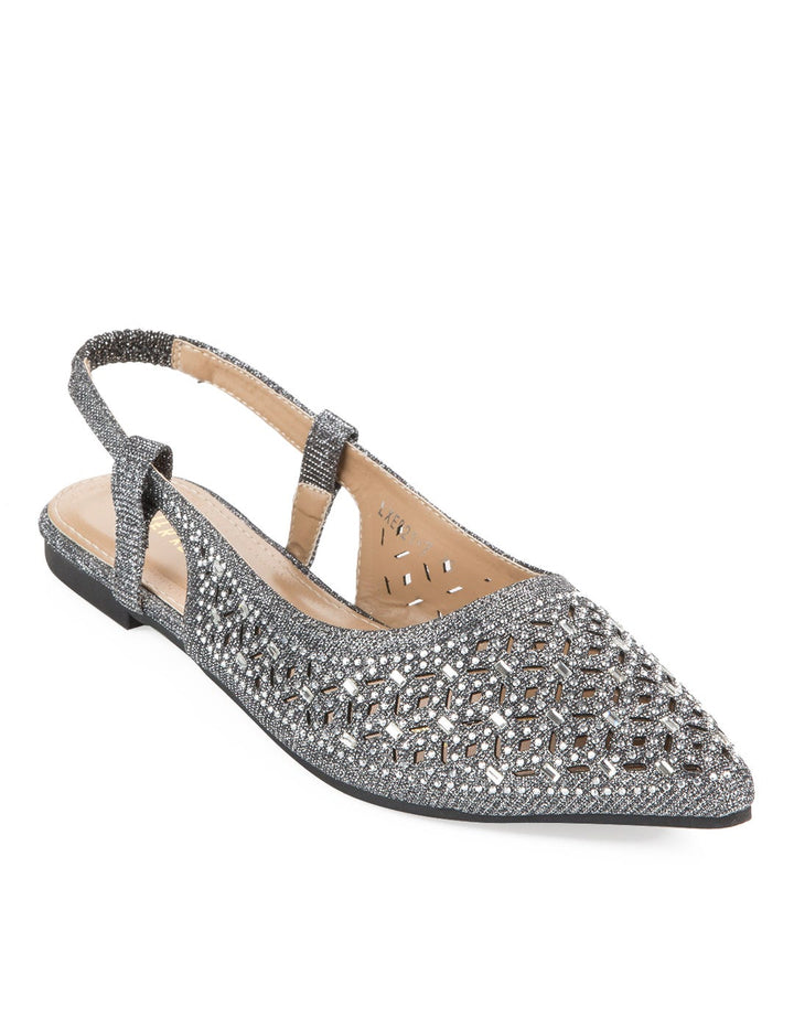 Peter Keiza Sepatu Flat Detail Diamante
