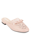 Peter Keiza Heels Shoes Front Floral Lace Accent